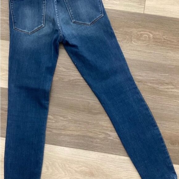 Frame Jeans Women’s Size 24 Color Blue LeHigh Skinny with Black Pipping - Picture 3 of 10
